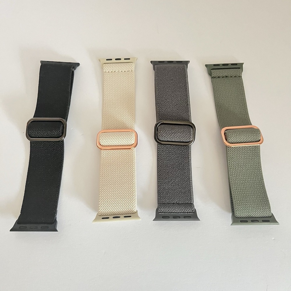 Apple Watch Bands set 4 NWOT 38/40/41/42mm stretchy nylon